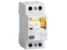 Дифференциальный выключатель нагрузки УЗО ВД1-63 2 полюса, 63А, Тип AC, 30мА | код. MDV10-2-063-030 | IEK